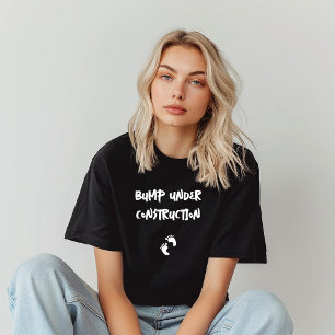 Camiseta Humorística de la huella dactilar del embarazo bla