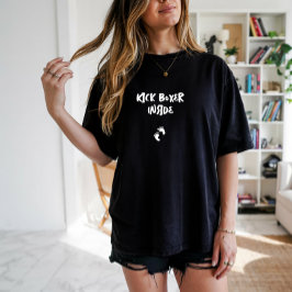 Camiseta Humorística de la huella dactilar del embarazo bla