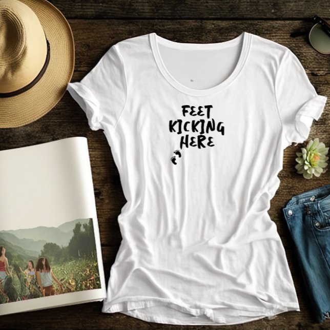 Camiseta Humorística de la huella dactilar del embarazo en  (Subido por el creador)