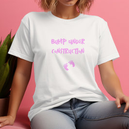 Camiseta Humorística de la huella dactilar del embarazo ros
