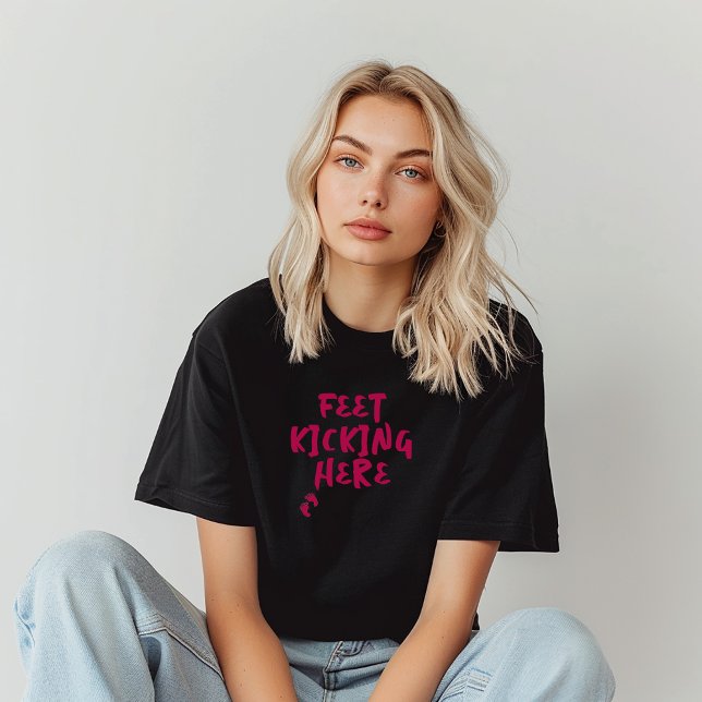 Camiseta Humorística de la huella de un embarazo en la cami (Subido por el creador)