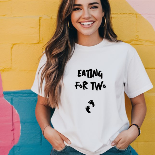 Camiseta Humorística de la huella del embarazo negra (Subido por el creador)