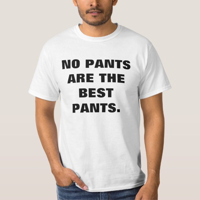 Camiseta Humorística sin pantalones (Anverso)