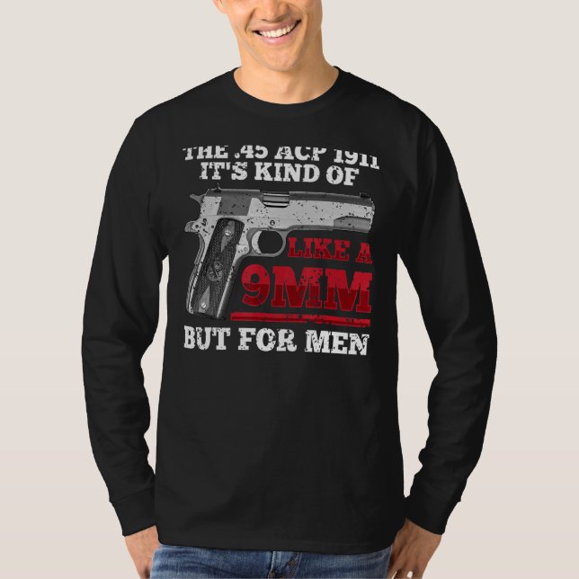 Camiseta Humorístico 45 Calibre 1911 Pistol Marksman Dueño  (Anverso)