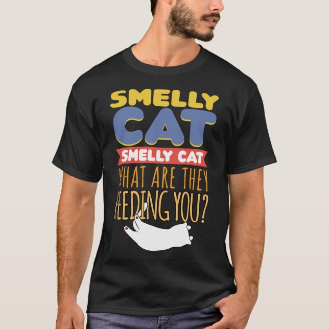 Camiseta Humorístico dueño de gato (Anverso)
