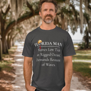 Camiseta Humorístico hombre de Florida amañó a antiTrump en