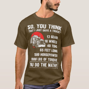 Camiseta Humorous Automobile Vintage Driving Pickup Truck E