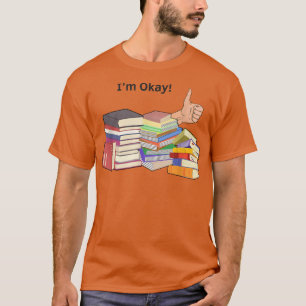 Camiseta Humorous Bookworms Book Lovers Illustration Puns T