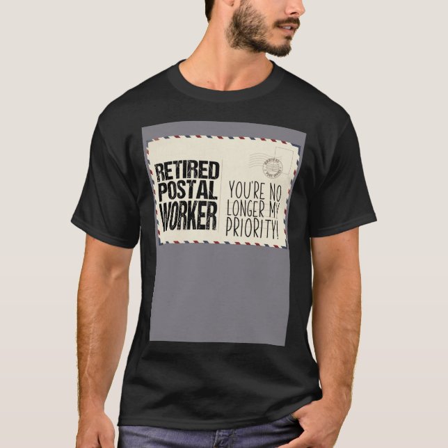 Camiseta Humorous Retired Postal Worker Veteran Pun (Anverso)
