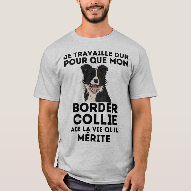 Camiseta humour border collie (Anverso)
