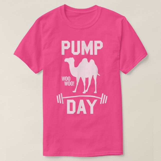 Camiseta Hump Day Pump Day Miércoles Gimnasio Tensión (Diseño del anverso)