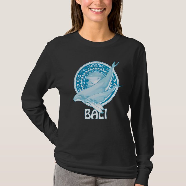 Camiseta Humpback Whales Dive Bali Indonesia (Anverso)