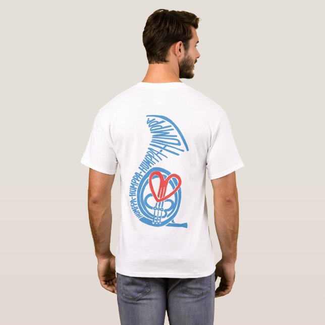 Camiseta Humppa Love Blue2 Back (Reverso completo)