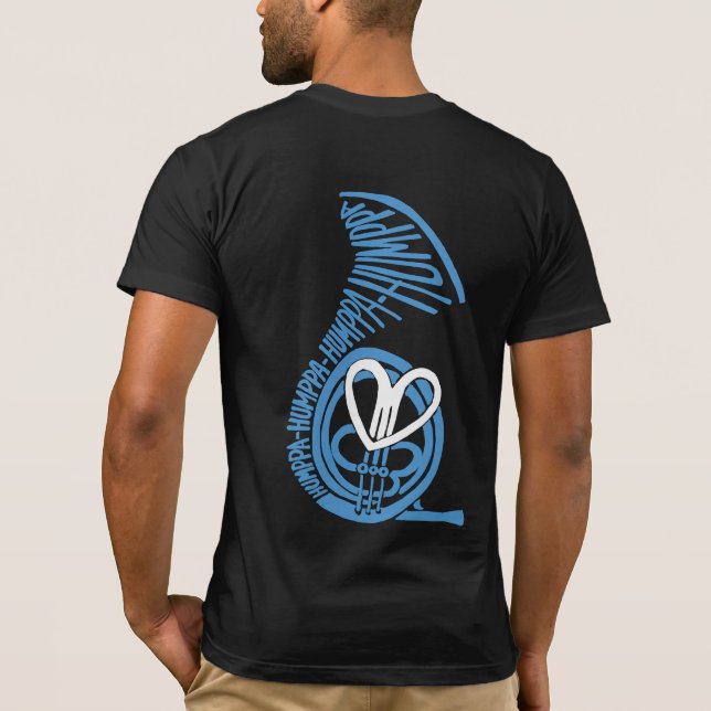 Camiseta Humppa Love Blue2 Back Dark AA (Reverso)
