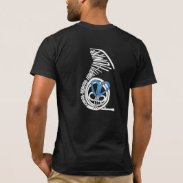 Camiseta Humppa Love Blue Back Dark AA