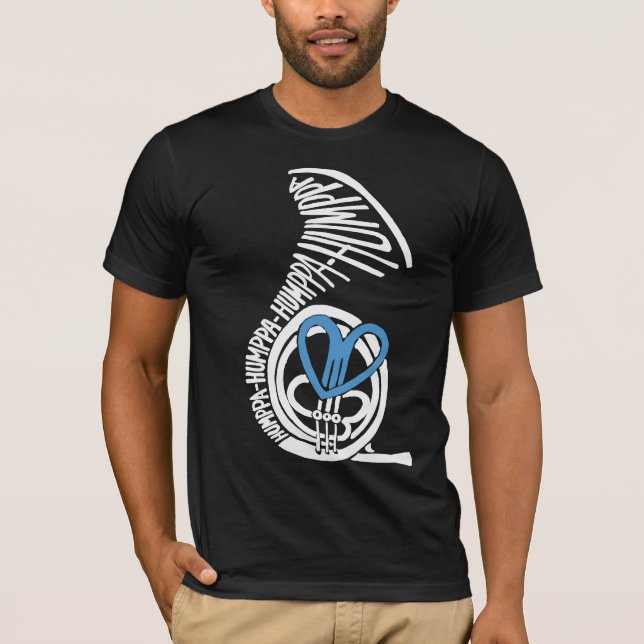 Camiseta Humppa Love Blue Dark AA (Anverso)