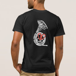 Camiseta Humppa Love Red Back Dark AA