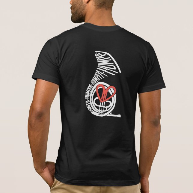 Camiseta Humppa Love Red Back Dark AA (Reverso)