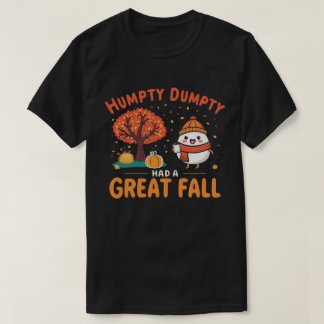 Camiseta Humpty Dumpty Autumt Fun Personalizado Cosy Fall D