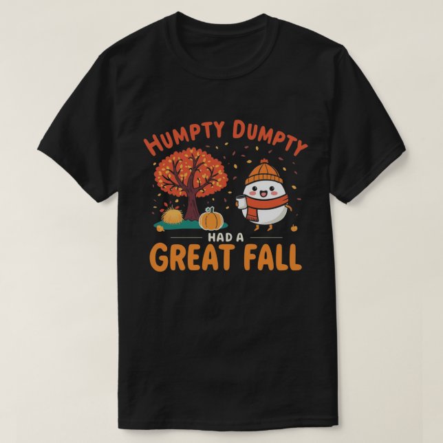 Camiseta Humpty Dumpty Autumt Fun Personalizado Cosy Fall D (Diseño del anverso)
