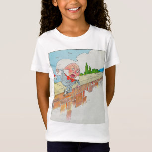 Camiseta Humpty Dumpty en la pared madre de oca rima de gua