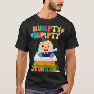 Camiseta Humpty Dumpty Sat En Una Pared Para Niños Pequeños
