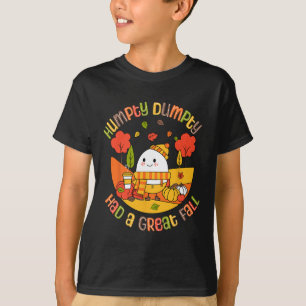 Camiseta Humpty Dumpty Tuvo Una Gran Caída Graciosa Huevos 