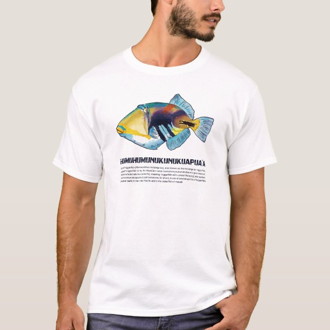 Camiseta Humuhumu Hawaii Triggerfish (Anverso)