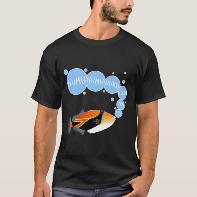 Camiseta Humuhumunukunukuapua A Cute pescado del Estado de  (Anverso)