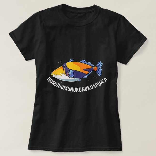 Camiseta Humuhumunukunukuapua'a Pesca del Estado de Hawái (Diseño del anverso)