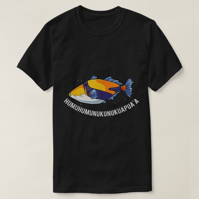 Camiseta Humuhumunukunukuapua'a Pesca del Estado de Hawái (Diseño del anverso)