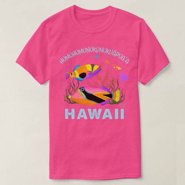 Camiseta Humuhumunukunukuapuaa Pescado tropical hawaiano (Diseño del anverso)