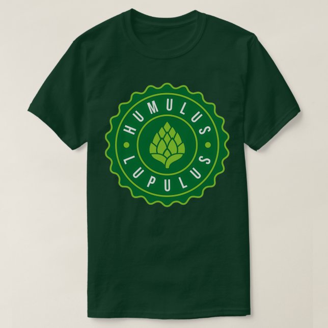 Camiseta Humulus Lupulus Bottle Cap Graphic T (Diseño del anverso)