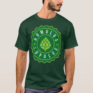 Camiseta Humulus Lupulus Bottle Cap Graphic T