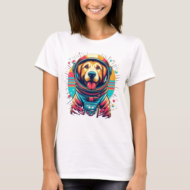Camiseta Hund im Astronautenanzug | Vintage Design (Anverso)