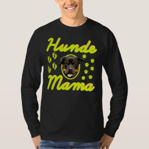 Camiseta Hundemama Rottweiler Amarillo