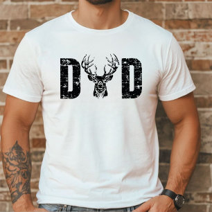 Camiseta Hundiendo a Dad Rustic Deer Antler