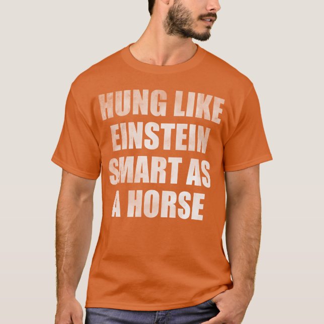 Camiseta Hung como inteligente como un caballo de amigos (Anverso)