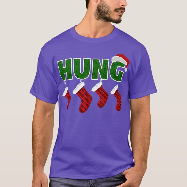Camiseta Hung - Funny Gay Endowed Navidades Premium (Anverso)