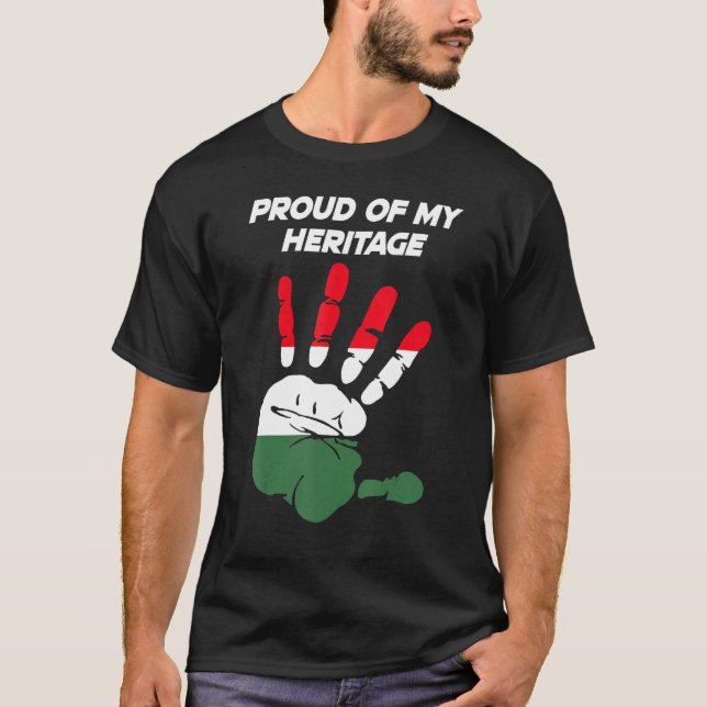 Camiseta Hungarian Flag Printed Palm (Anverso)
