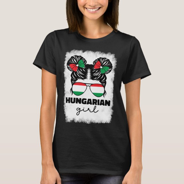 Camiseta Hungarian Girl Girls For Kids Hungary Flag Pride M (Anverso)
