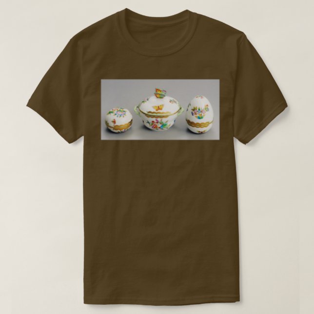 Camiseta Hungarian traditional Herendi pottery bonboniers 7 (Diseño del anverso)