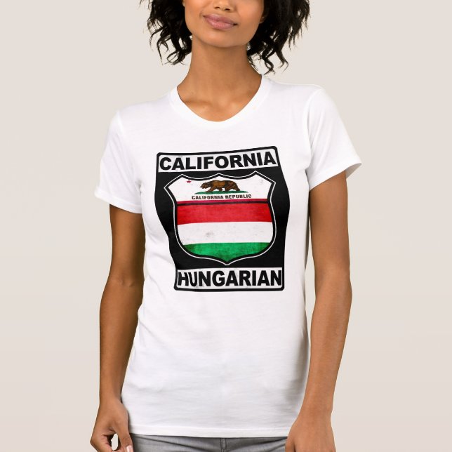 Camiseta Húngaro-Estadounidense de California (Anverso)