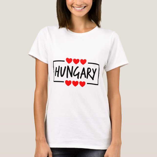 Camiseta Húngaro gracioso dice sobre Hungría como idea de r (Anverso)