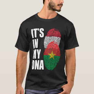Camiseta Húngaro Y Burkina Faso mezclan patrimonio de la ba