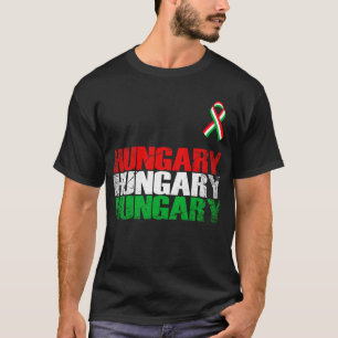 Camiseta Hungría, bandera de Hungría, bandera de Hungría.