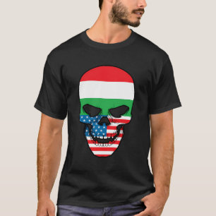 Camiseta Hungría Húngara, Estadounidense, Media, Usa Skull
