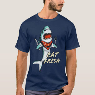 Camiseta Hungry Eat Fresh Sea Kitchen Cook