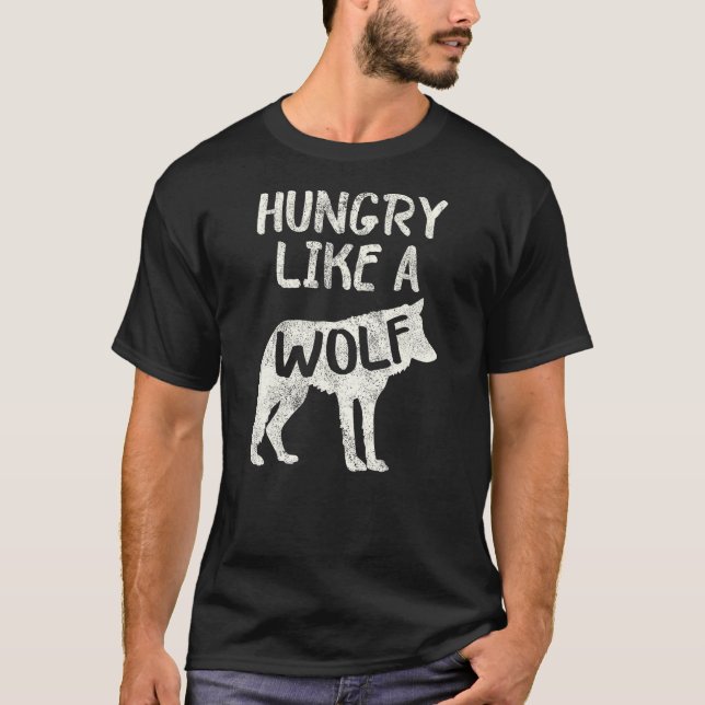 Camiseta Hungry Like A Wolf Shadow Graphic (Anverso)