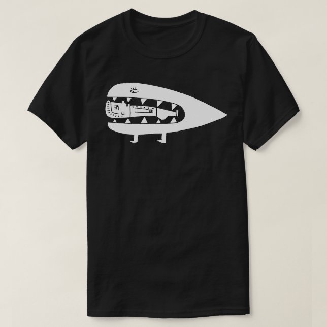 Camiseta Hungry Monster drawing by Jad Fair  (Diseño del anverso)